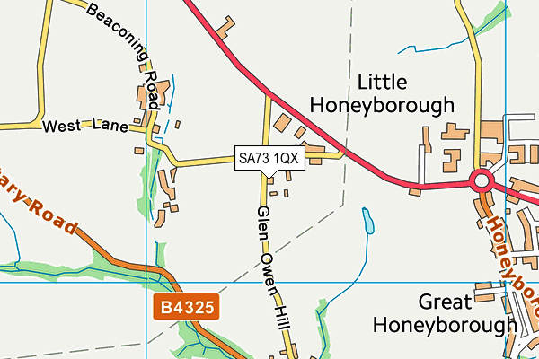 SA73 1QX map - OS VectorMap District (Ordnance Survey)