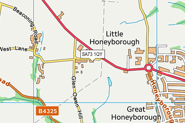 SA73 1QY map - OS VectorMap District (Ordnance Survey)