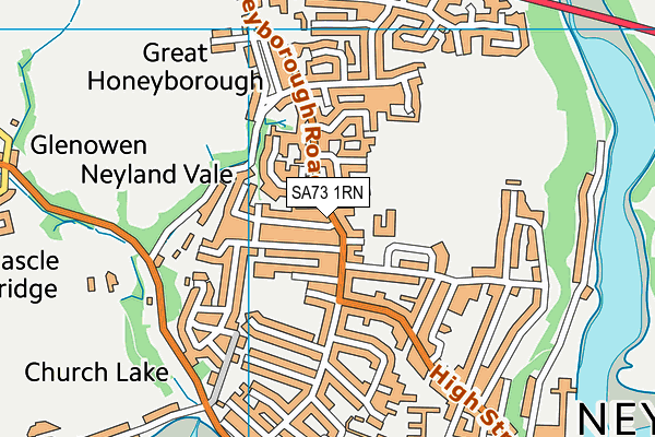 SA73 1RN map - OS VectorMap District (Ordnance Survey)