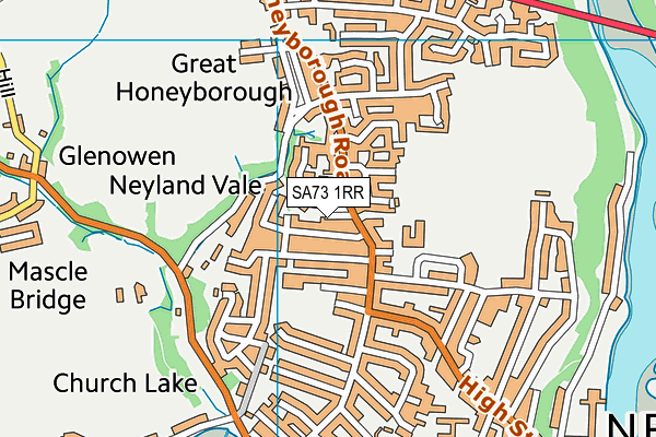 SA73 1RR map - OS VectorMap District (Ordnance Survey)