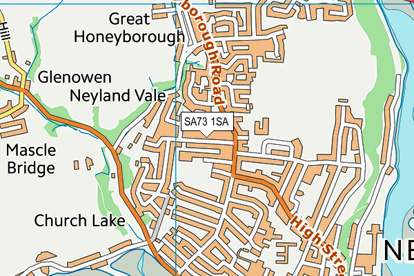 Neyland Primary School map (SA73 1SA) - OS VectorMap District (Ordnance Survey)