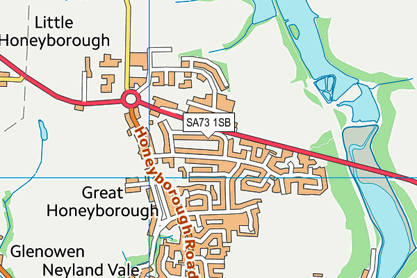 SA73 1SB map - OS VectorMap District (Ordnance Survey)