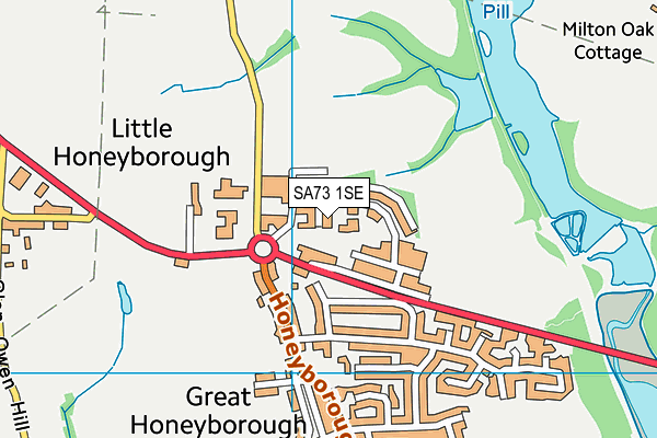 SA73 1SE map - OS VectorMap District (Ordnance Survey)