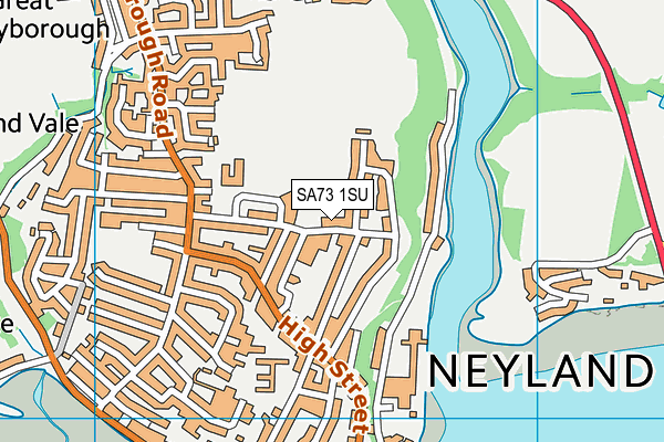 SA73 1SU map - OS VectorMap District (Ordnance Survey)