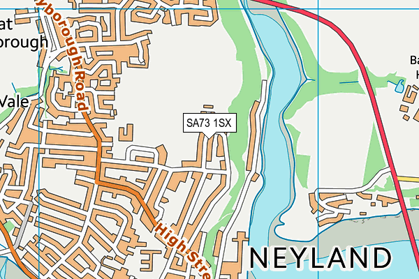 SA73 1SX map - OS VectorMap District (Ordnance Survey)