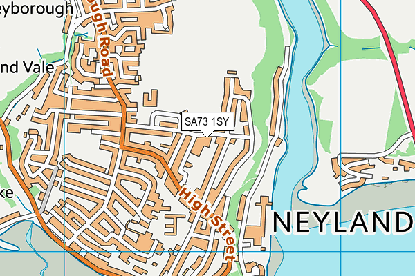 SA73 1SY map - OS VectorMap District (Ordnance Survey)