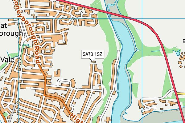 SA73 1SZ map - OS VectorMap District (Ordnance Survey)