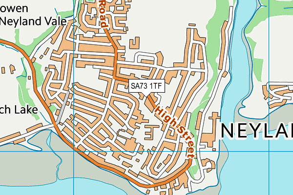 SA73 1TF map - OS VectorMap District (Ordnance Survey)