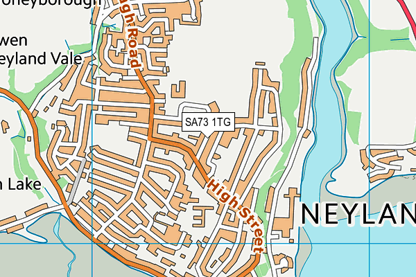 SA73 1TG map - OS VectorMap District (Ordnance Survey)