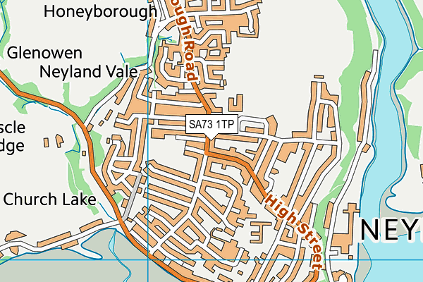 SA73 1TP map - OS VectorMap District (Ordnance Survey)