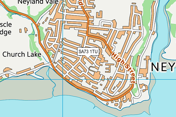 SA73 1TU map - OS VectorMap District (Ordnance Survey)