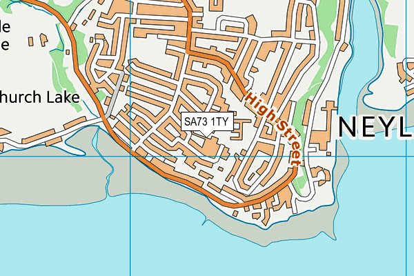 SA73 1TY map - OS VectorMap District (Ordnance Survey)
