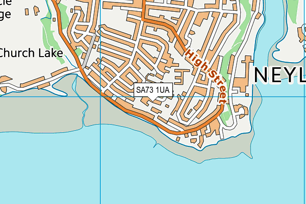 SA73 1UA map - OS VectorMap District (Ordnance Survey)