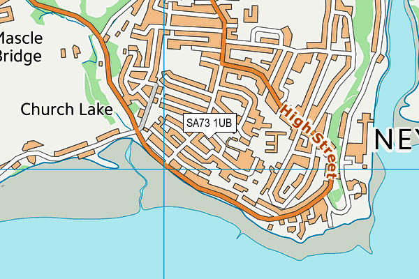 SA73 1UB map - OS VectorMap District (Ordnance Survey)