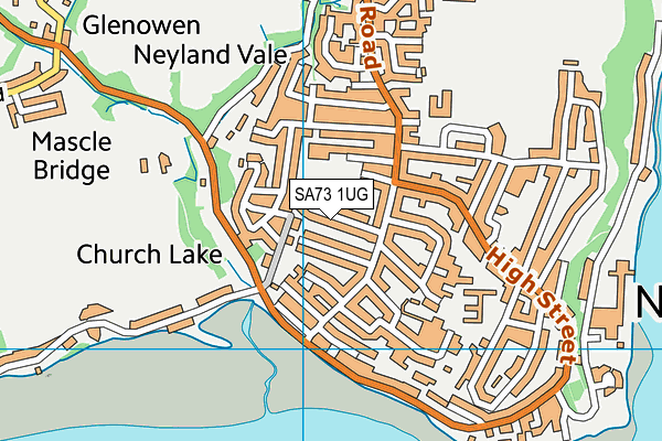 SA73 1UG map - OS VectorMap District (Ordnance Survey)