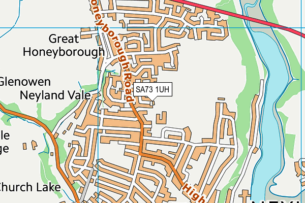 SA73 1UH map - OS VectorMap District (Ordnance Survey)