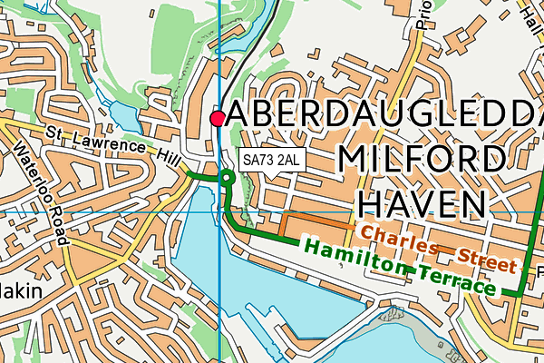 SA73 2AL map - OS VectorMap District (Ordnance Survey)