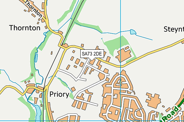 SA73 2DE map - OS VectorMap District (Ordnance Survey)