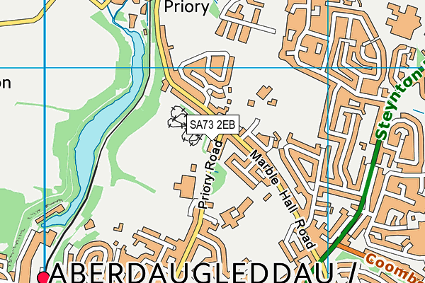 SA73 2EB map - OS VectorMap District (Ordnance Survey)