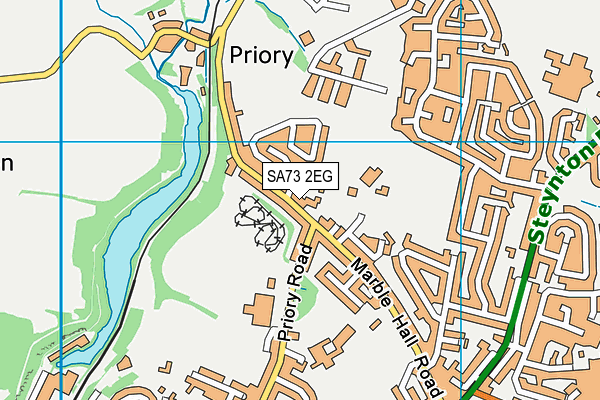 SA73 2EG map - OS VectorMap District (Ordnance Survey)