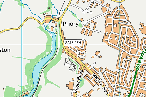 SA73 2EH map - OS VectorMap District (Ordnance Survey)