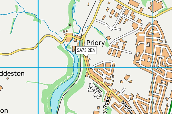 SA73 2EN map - OS VectorMap District (Ordnance Survey)