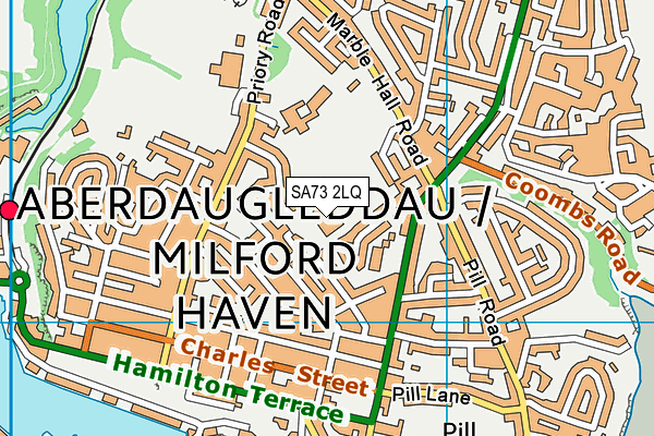 Milford Haven Community Primary School map (SA73 2LQ) - OS VectorMap District (Ordnance Survey)