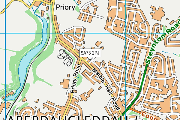 SA73 2PJ map - OS VectorMap District (Ordnance Survey)