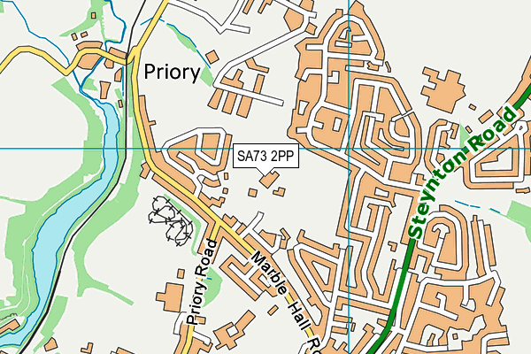 SA73 2PP map - OS VectorMap District (Ordnance Survey)