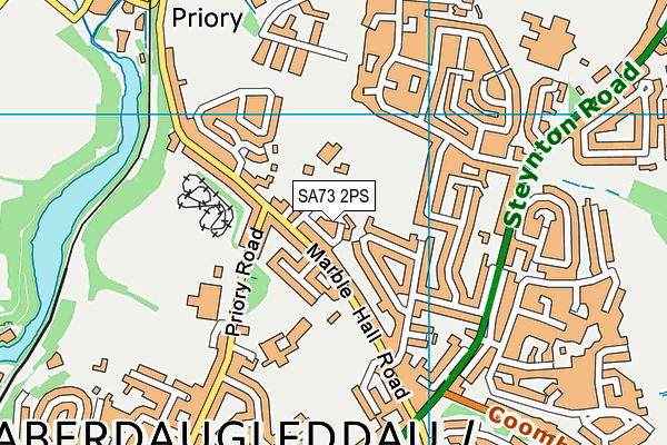 SA73 2PS map - OS VectorMap District (Ordnance Survey)