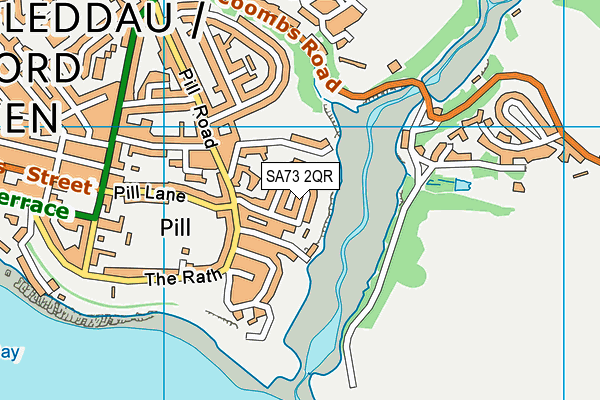 SA73 2QR map - OS VectorMap District (Ordnance Survey)