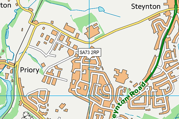 SA73 2RP map - OS VectorMap District (Ordnance Survey)
