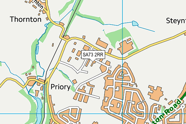 SA73 2RR map - OS VectorMap District (Ordnance Survey)