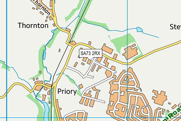 SA73 2RX map - OS VectorMap District (Ordnance Survey)