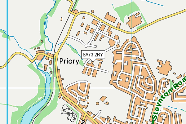 SA73 2RY map - OS VectorMap District (Ordnance Survey)