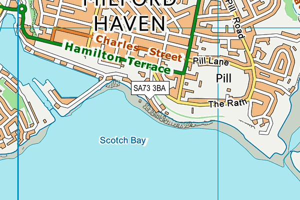 Map of HARBOUR LIGHTS MANAGEMENT COMPANY (MILFORD HAVEN) LIMITED at district scale