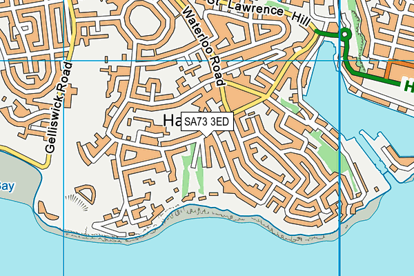 SA73 3ED map - OS VectorMap District (Ordnance Survey)