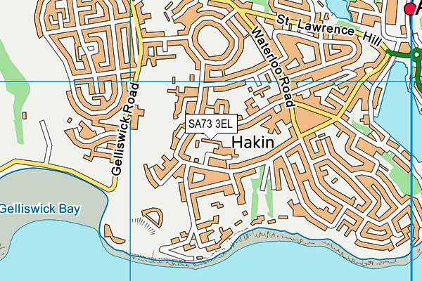 SA73 3EL map - OS VectorMap District (Ordnance Survey)