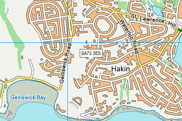 SA73 3ES map - OS VectorMap District (Ordnance Survey)