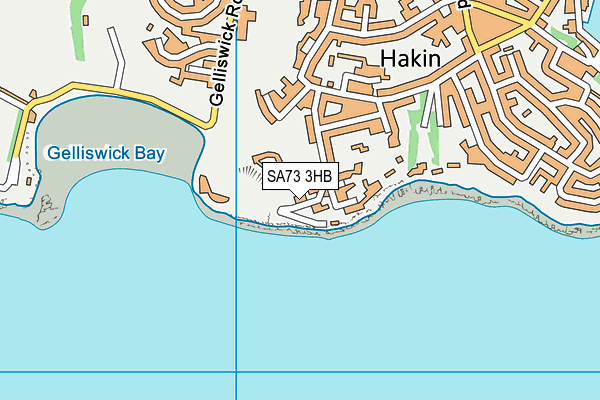 SA73 3HB map - OS VectorMap District (Ordnance Survey)