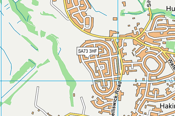 SA73 3HF map - OS VectorMap District (Ordnance Survey)