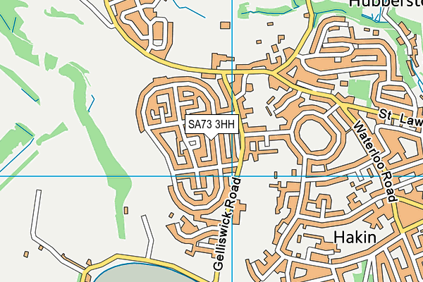 SA73 3HH map - OS VectorMap District (Ordnance Survey)