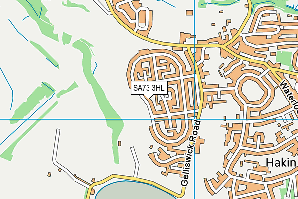 SA73 3HL map - OS VectorMap District (Ordnance Survey)