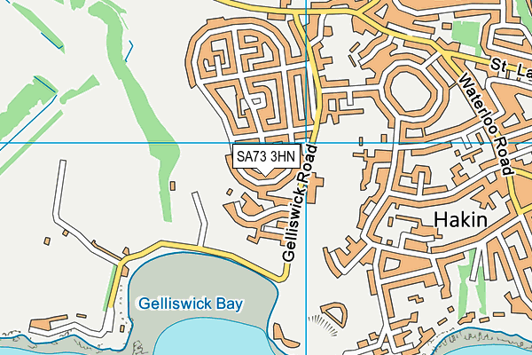 SA73 3HN map - OS VectorMap District (Ordnance Survey)