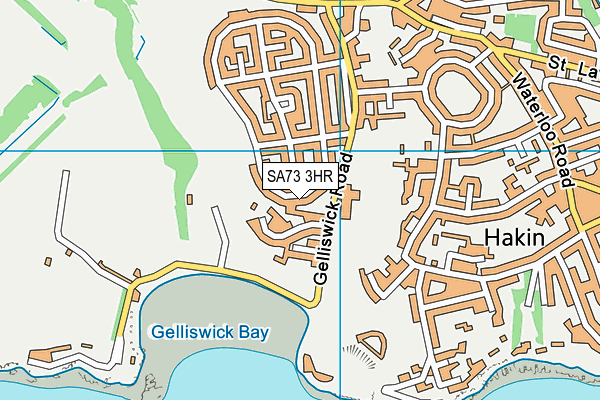 SA73 3HR map - OS VectorMap District (Ordnance Survey)