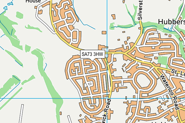 SA73 3HW map - OS VectorMap District (Ordnance Survey)