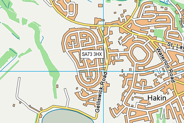 SA73 3HX map - OS VectorMap District (Ordnance Survey)