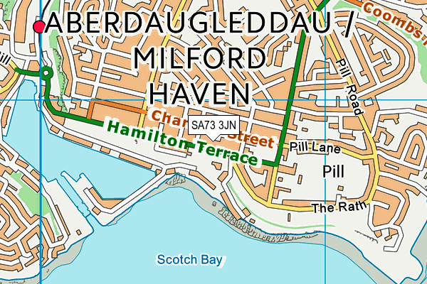 Map of LANSDOWNE COURT (MILFORD HAVEN) MANAGEMENT COMPANY LIMITED at district scale