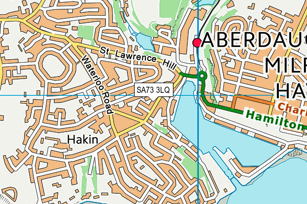 SA73 3LQ map - OS VectorMap District (Ordnance Survey)