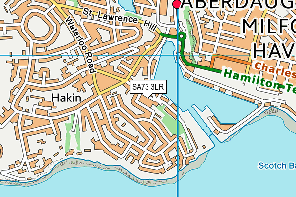 SA73 3LR map - OS VectorMap District (Ordnance Survey)